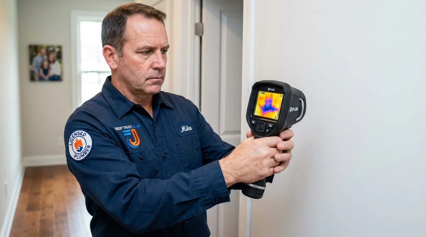 Thermal imaging leak detection by Johns Plumbing LLC in Oologah
